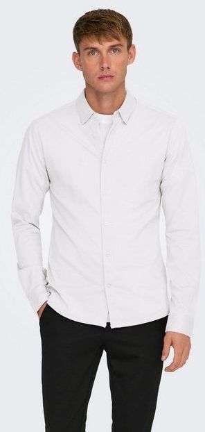 Overhemd - Katoen - Lange Mouwen - Slim Fit - Overhemd Kraag