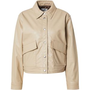 Jacqueline de Yong - Jdyalaia - Faux Bomber Jack - Beige - 100% Polyester