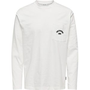 Onsarchie - T-shirt - Zwart - Katoen - Lange Mouwen - Relaxed Fit