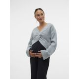 Mamalicious - Zwangerschapstrui - Gemeleerd - V-hals - Lange Mouwen