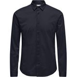 Overhemden - Katoen - Slim Fit - Langemouwen - Knoopsluiting