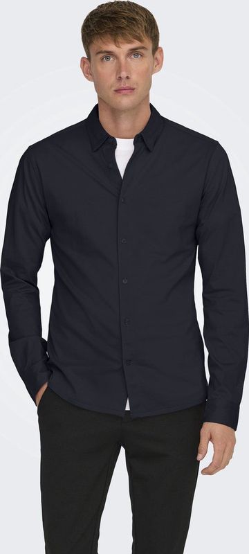 Overhemden - Katoen - Slim Fit - Langemouwen - Knoopsluiting