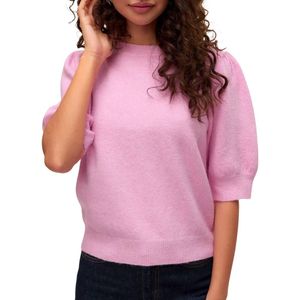 Gebreide Pullover - O-hals - Pofmouwen - Regular Fit