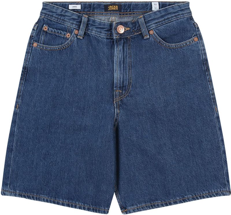 JACK & JONES JUNIOR denim short dark blue denim