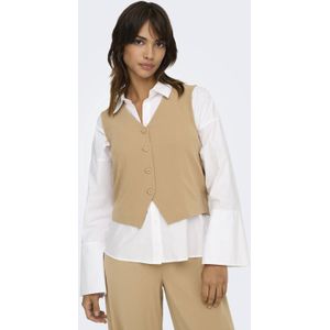 Gilet - Knoopsluiting - Geweven Stof