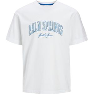 Jack & Jones Junior - T-shirt - Wit - 100% Katoen - Relaxed Fit
