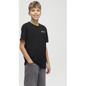 JACK & JONES JUNIOR - T-shirt - Zwart - 100% Katoen