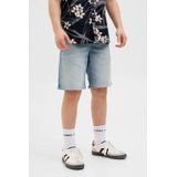 JACK&JONES - JJIRICK JJLANE - Bermuda Shorts - Stonewash - Regular Fit, Mid Rise, Elastische Tailleband