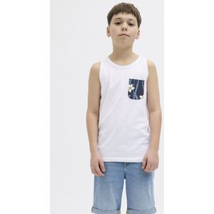 Jack & Jones Jjhawaii Pocket Tanktop Sl Jnr, wit, 152
