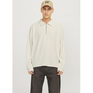 Jack & Jones - Jorrick Plisse - Sweatshirt - Brons - Met Ritssluiting