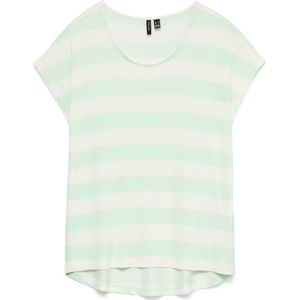 Vero Moda - Tops & T-shirts - Appelblauwzeegroen - O-hals - Korte Mouwen