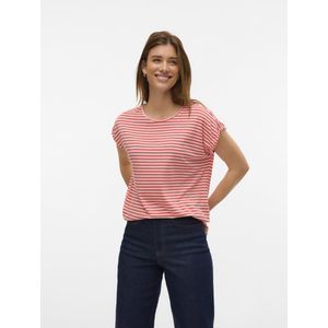 VERO MODA T-shirt Strepen - Ronde Hals - Korte Mouwen - Dames