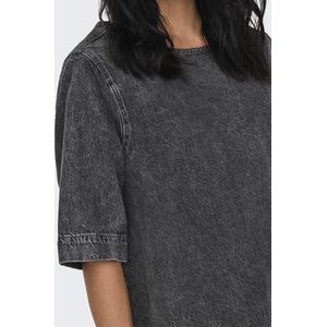 Onlgigi - Denim Jurk - Kort - Katoen - Korte Mouwen - O-hals