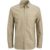 Overhemd - Effen - Katoen - Lange Mouw - Comfort Fit