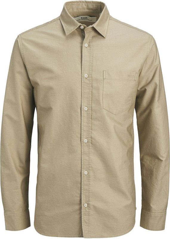 Overhemd - Effen - Katoen - Lange Mouw - Comfort Fit