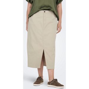 ONLY - CARMAKOMA CARLOLA - Rok - Hoog Taille - Split Aan De Voorkant