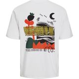 Jack Jones - Heren Tee SS Canon Wide Fit Tee - Wit