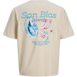 Jack Jones - Heren Tee SS Conte Wide Fit Tee - Beige