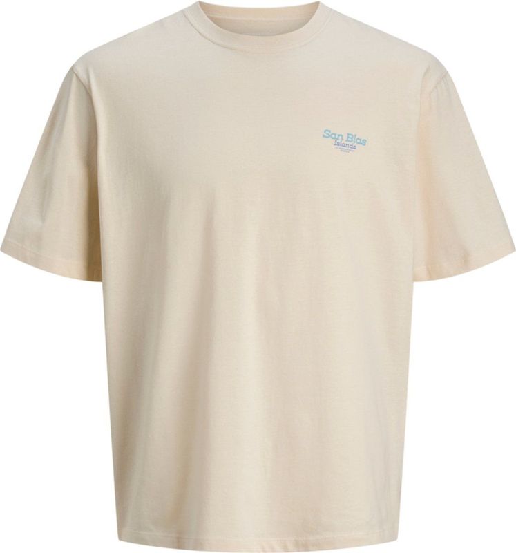 Jack Jones - Heren Tee SS Conte Wide Fit Tee - Beige
