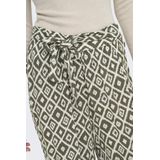 Only - Onlpakja Life Aop Belt Pants - Pantalon - Balsam Green - 100% Viscose Lenzing Ecovero