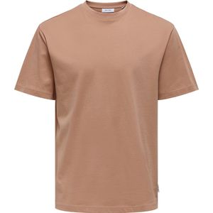 ONLY & SONS - T-shirt - Lichtoranje - Biokatoen