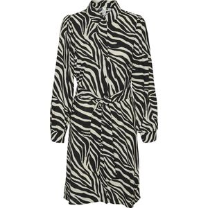 VERO MODA - Vmteagan L/S Abk Shirt Dress - Jurk - Berk/Aop: Teagan
