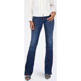ONLY - ONLANN - Flared Jeans - Dark Blue Denim - Regular Waist