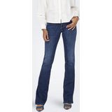 ONLY - ONLANN - Flared Jeans - Dark Blue Denim - Regular Waist