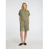 Selected Femme Blouse Korte Mouw - Groen