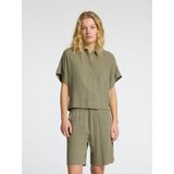 Selected Femme Blouse Korte Mouw - Groen