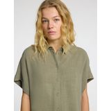 Selected Femme Blouse Korte Mouw - Groen