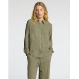 SELECTED - SLFViva - Blouse - Olijfgroen - Lange Mouw