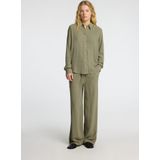 SELECTED - SLFViva - Blouse - Olijfgroen - Lange Mouw