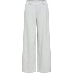 Object Objlisa Wide Pant Broeken Dames Lichtgrijs