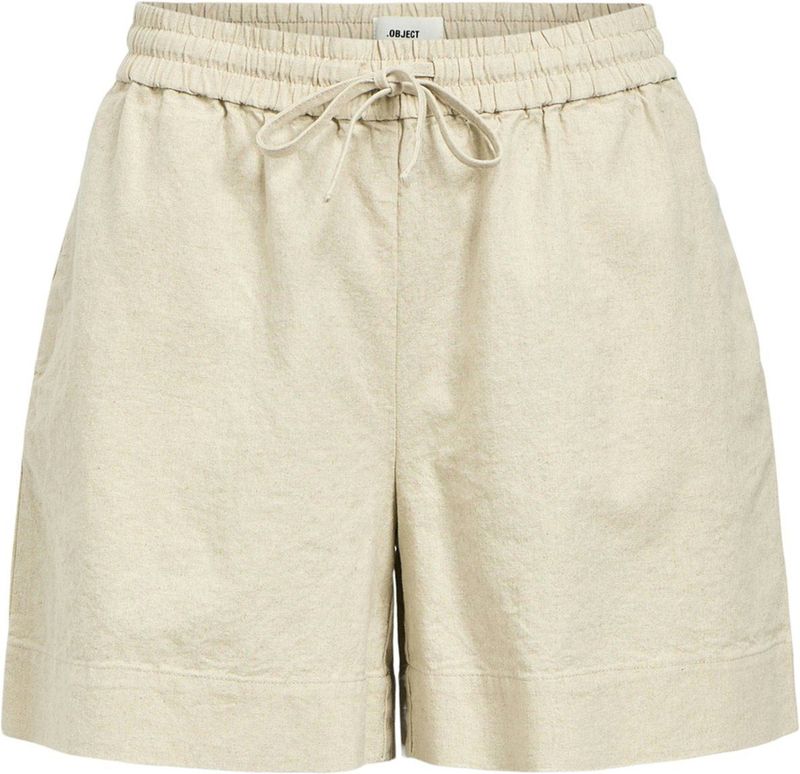 Object - Viggo Korte Broek - Groen - 50% Linnen 50% Biologisch Katoen