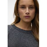 Gebreide Pullover - O-hals - Lange Mouwen - Glitterdetail - Regular Fit