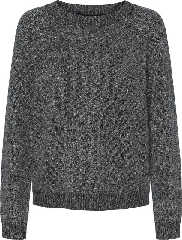 Gebreide Pullover - O-hals - Lange Mouwen - Glitterdetail - Regular Fit