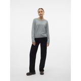 Gebreide Pullover - O-hals - Lange Mouwen - Glitterdetail - Regular Fit