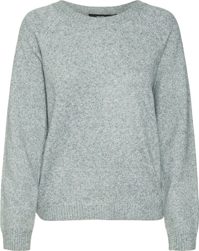 Gebreide Pullover - O-hals - Lange Mouwen - Glitterdetail - Regular Fit