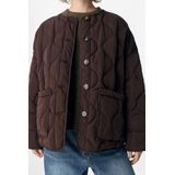 Object - Objallie LS Lo Quilted Jacket E Div - Winterjas - Bruin