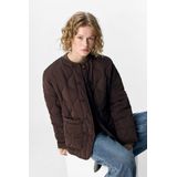 Object - Objallie LS Lo Quilted Jacket E Div - Winterjas - Bruin