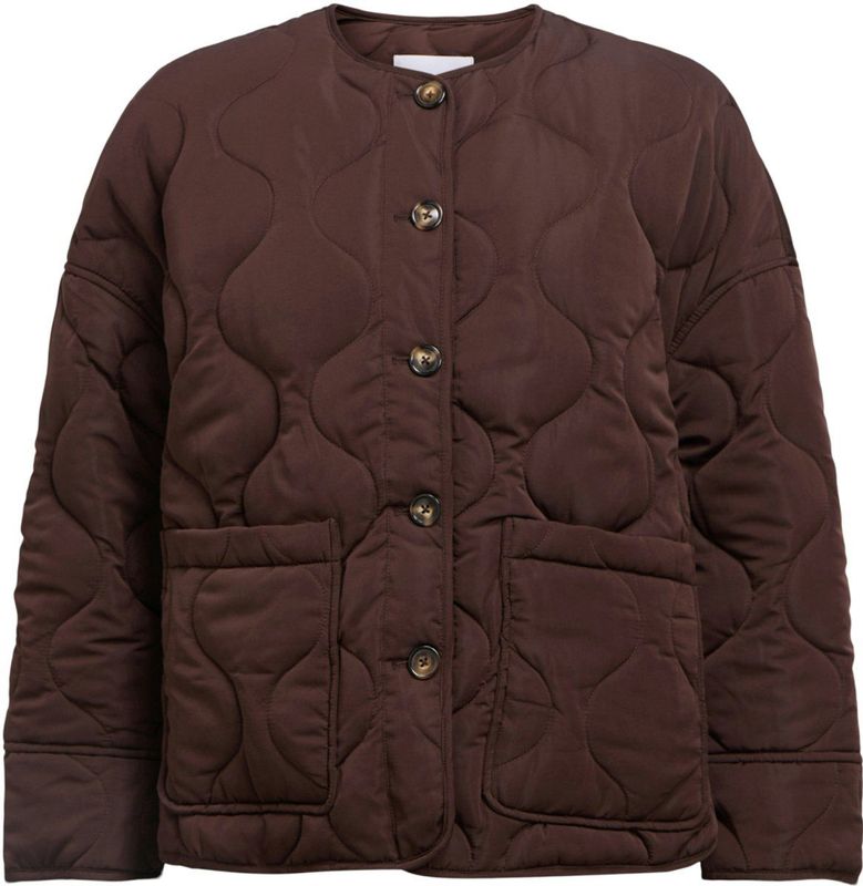 Object - Objallie LS Lo Quilted Jacket E Div - Winterjas - Bruin