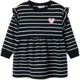 Jurk - NMFTorina - Gestreept - Korte Mouwen - Ronde Hals - Sweatstof