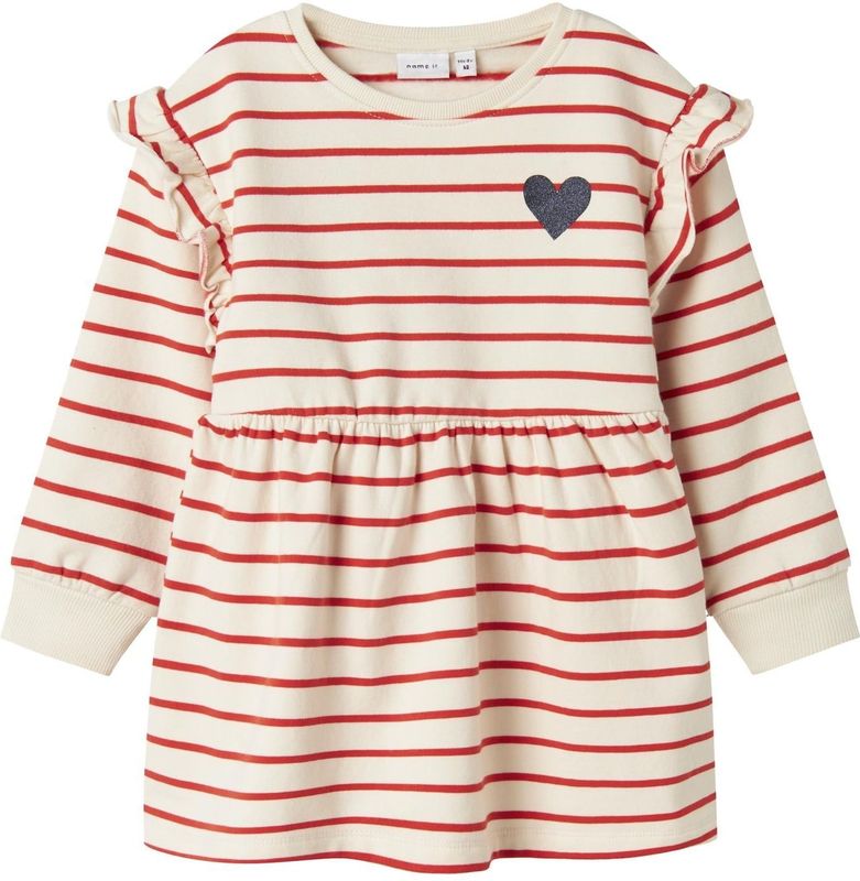 Sweat - Jurk - Zacht - Lange Mouwen - Glitter Detail