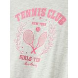 T-shirt - Regular Fit - Glitter Detail - Korte Mouwen - Jersey