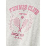 T-shirt - Regular Fit - Glitter Detail - Korte Mouwen - Jersey