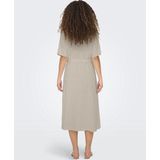 JDY JDYSAY MIDI SHIRT DRESS - Oatmeal Melange - Geweven Stof