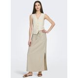 Jacqueline de Yong - Jdysay Mw Maxi Slit Skirt - Oatmeal/melange - Dames