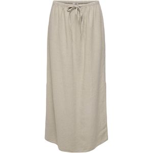 Jacqueline de Yong Rok Jdysay Mw Maxi Slit Skirt Wvn Noos 15338770 Oatmeal/melange Dames Maat - L