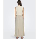 Jacqueline de Yong - Jdysay Mw Maxi Slit Skirt - Oatmeal/melange - Dames